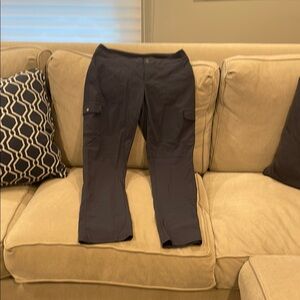 Columbia Blue Omni-Shield Cargo Pants with snap close Waistband